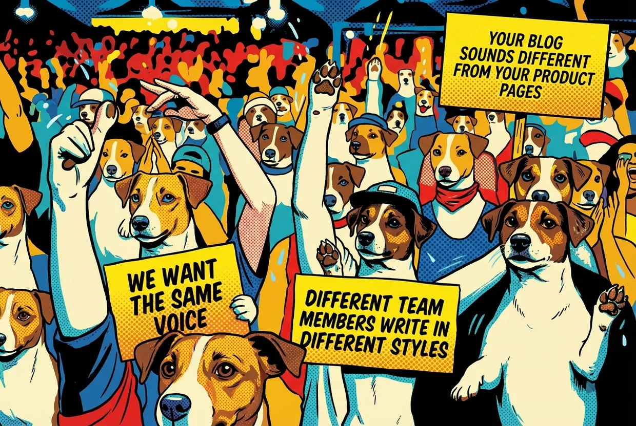 Inconsistent Brand Voice